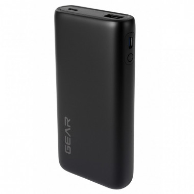 Батарея универсальная GEAR 20000mAh, PD/70W, black (DL203C) (16528)