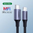 Кабель UGREEN US304 USB-C to Lightning M/M Cable Aluminum Shell Braided 2m (Black) (UGR-60761) (UGR-60761) (14628)