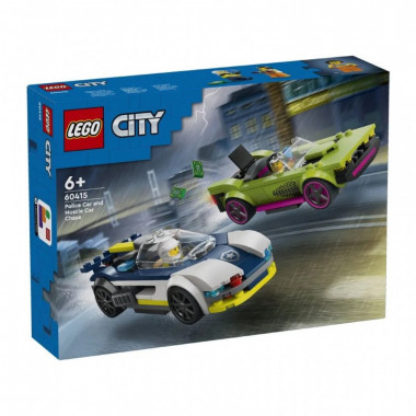 Конструктор LEGO City Преследование маслкара на полицейском автомобиле 213 деталей (60415) (15628)