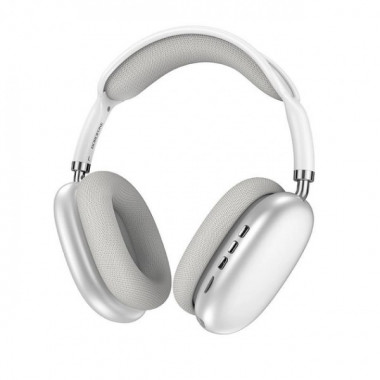 Бездротові накладні навушники BOROFONE BO22 Elegant BT headphones Silver (6941991101694) (8628)