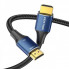 Кабель Vention Cotton Braided HDMI-A Male to Male HD v2.1 Cable 8K 2M Blue Aluminum Alloy Type (ALGLH) (ALGLH) (14728)