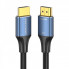 Кабель Vention Cotton Braided HDMI-A Male to Male HD v2.1 Cable 8K 2M Blue Aluminum Alloy Type (ALGLH) (ALGLH) (14728)