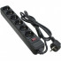 Сетевой фильтр питания Patron 1.8 m3*1mm2 (SP-1062) 6 розеток BLACK (EXT-PN-SP-1062) (16038)