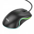 Миша HOCO GM19 Enjoy gaming luminous wired mouse Black (6931474784131) (21138)