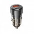 Автомобільний зарядний пристрій BOROFONE BZ20 Smart 38W dual port PD20W+QC3.0 car charger Transparent Black (6941991101564) (17438)