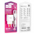 Мережевий зарядний пристрій з кабелем HOCO C106A Leisure single port charger set(Type-C) White (6931474783912) (538)