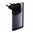 Мережевий зарядний пристрій з  кабелем Baseus GaN5 Pro Ultra-Slim Fast Charger C+U 65W Gray((With Mini White Cable C to C 100W(20V/5A) 1m Black) (CCGP150113) (14638)