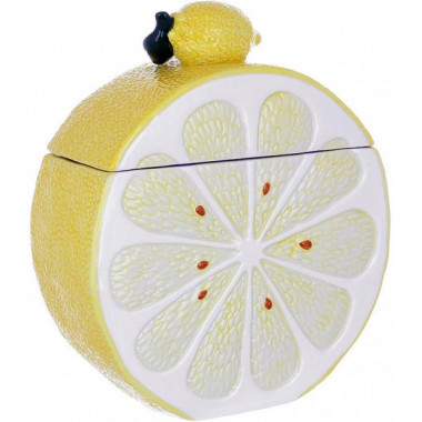 Банка керамічна "Lemon" 1700мл, для сипучих продуктів, Стиглий лимон (2638)