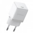 Мережевий зарядний пристрій Baseus Palm Fast Charger 1C 20W EU Moon White (with Baseus Mini White Cable USB-C to USB-C 60W (20V/3A) 1m Moon White) (P10111602213-01) (14738)