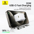 Мережевий зарядний пристрій Baseus Palm Fast Charger 1C 20W EU Moon White (with Baseus Mini White Cable USB-C to USB-C 60W (20V/3A) 1m Moon White) (P10111602213-01) (14738)