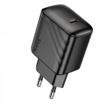 Мережевий зарядний пристрій HOCO CS24A Puerto single-port PD25W charger (EU) Black (6942007639750) (19838)
