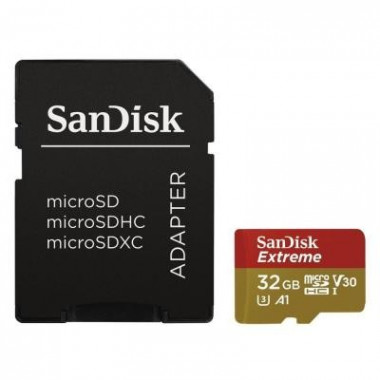 Карта памяти SanDisk 32GB microSDHC V30 A1 UHS-I U3 4K Extreme (SDSQXAF-032G-GN6MA) (16938)