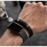 Браслет мужской кожаный AVALON ALL BLACK черный 17-19 см (длина 21 см) (2123190635)