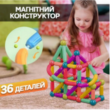 Магнитный конструктор 26 палочек 10 шариков SKY Magnetic Sticks (21348)