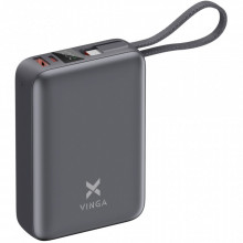 Батарея универсальная Vinga 20000 mAh 45W Display Cable (VPBB2045C) (16548)