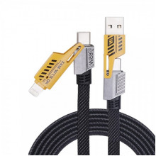 Кабель WUW-X207 USB 3 in 1 65W black (6972573336524) (19748) Кабель WUW-X207 USB 3 in 1 65W black (6972573336524) (19748)