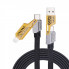 Кабель WUW-X207 USB 3 in 1 65W  black (6972573336524) (19748)