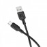 Кабель BOROFONE BX113 Lenny silicone charging data cable Type-C(L=3M) Black (6941991115554) (18948)