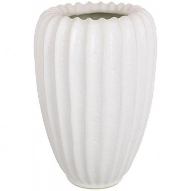 Ваза керамічна "Shell White" Ø16.5х25см, біла (5948)