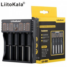 Универсальное зарядное устройство LiitoKala Lii-402 для 4-х аккумуляторов 18650, АА, ААА Li-Ion, LiFePO4, Ni-Mh PowerBank (9258)