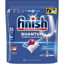 Таблетки для посудомоечных машин Finish Quantum All in 1 35 шт. (5908252005215) (7358)
