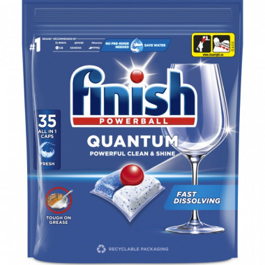 Таблетки для посудомоечных машин Finish Quantum All in 1 35 шт. (5908252005215) (7358)