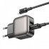 Мережевий зарядний пристрій BOROFONE BAS51A Absolute dual-port charger set(iP) Black (6941991116117) (17458)