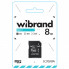Карта пам'яті microSDHC Wibrand 8Gb class 4 (adapter SD) (WICDC4/8GB-A) (458)