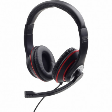 Наушники Gembird MHS-03-BKRD Black/Red (MHS-03-BKRD) (16558)