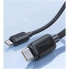 Кабель Usams US-SJ696 60W Striped Data Cable Type-C To Type-C-KY Series 2M black (SJ696USB01) (14658)
