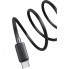 Кабель Usams US-SJ696 60W Striped Data Cable Type-C To Type-C-KY Series 2M black (SJ696USB01) (14658)