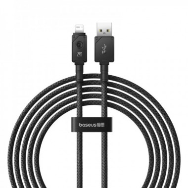 Кабель Baseus Unbreakable Series Fast Charging Data Cable USB to iP 2.4A 2m Cluster Black (P10355802111-01) (14758)
