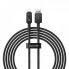 Кабель Baseus Unbreakable Series Fast Charging Data Cable USB to iP 2.4A 2m Cluster Black (P10355802111-01) (14758)
