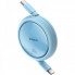 Кабель Baseus Free2Draw Mini Retractable Charging Cable Type-C to Type-C 100W 1m Galaxy Blue (P10364500311-00) (14958)