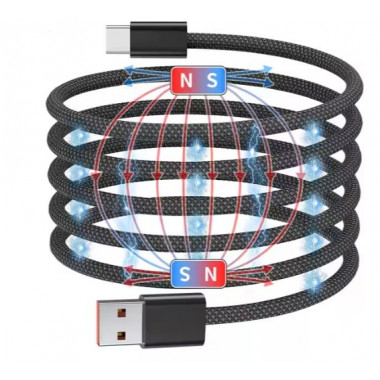 Кабель NN SN2 Magnetic Usb Type-C 1m 100W  grey (NNSN2) (18958)