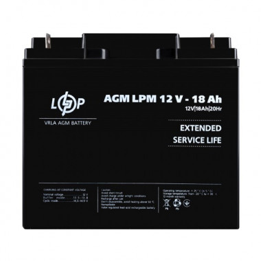 Аккумулятор AGM LPM 12V - 18 Ah (6068)