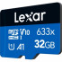 Карта памяти Lexar 32GB microSDXC class 10 UHS-I V10 A1 High Performance 633x (LMS0633032G-BNNNG) (17168)
