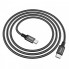 Кабель HOCO X14 Type-C to Type-C 60W, 1m, nylon, aluminum connectors, Black (6931474752215) (20168)