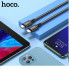 Кабель HOCO X14 Type-C to Type-C 60W, 1m, nylon, aluminum connectors, Black (6931474752215) (20168)