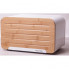 Хлібниця Kamille Breadbasket Steel&Bamboo 35х20см з нержавіючої сталі (3168)