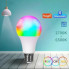 Умная светодиодная лампочка Wifi, TUYA, 9Вт, Bluetooth, RGB / Лампочка с управлением через телефон (9368)