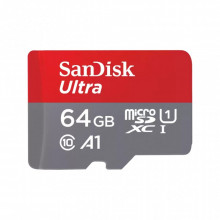Карта памяти SanDisk 64GB microSDXC class 10 UHS-I A1 (SDSQUAB-064G-GN6MN) (18468)