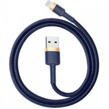 Кабель Baseus Cafule Cable USB For iP 1.5A 2m Gold+Blue (CALKLF-CV3) (18868)