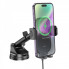 Автотримач для телефона з БЗП HOCO HW5 Journey wireless fast charging car holder(center console) Black (6942007601450) (14968)