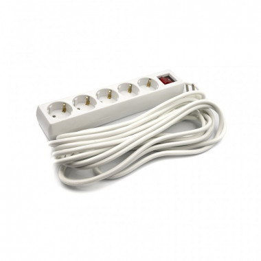Сетевой фильтр питания PowerPlant 7 м, 5 розеток, 3x1мм2 (PPSA08M70S5) (16078)