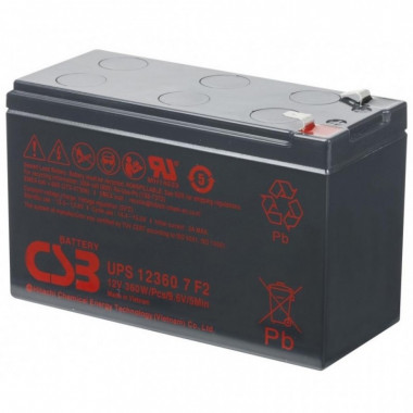 Батарея к ИБП CSB UPS12360, 12В 7 Ач (UPS12360) (19078)
