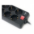 Сетевой фильтр питания REAL-EL RS-8 Protect 5m, black (EL122300024) (16178)