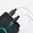Кабель HOCO X21 Plus USB to Type-C 3A, 2m, silicone, silicone connectors, Black+White (6931474713889) (20178)