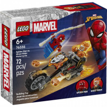 Конструктор LEGO Super Heroes Человек-паук vs. Призрачный всадник на мотоцикле (76335) (21978)