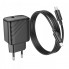 Мережевий зарядний пристрій з кабелем HOCO CS22A Value single port PD30W charger set(C to iP) Black (6942007609920) (388)